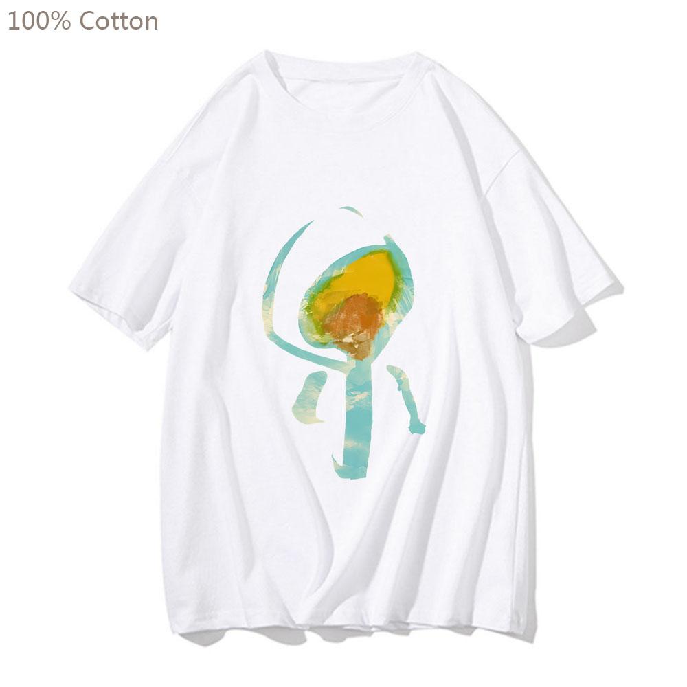 Nujabes Metaphorical Music Seba Jun T-Shirts HERREN Lo-Fi Jazz Hip Hop T-Shirts 100% Baumwolle Casual T-Shirts Four Seasons Anime Print Top L weiß