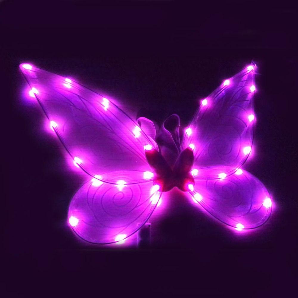 Cosplay Kostüm Leuchtende Flügel Organza Blume Prinzessin Engelsflügel Pink lanterns