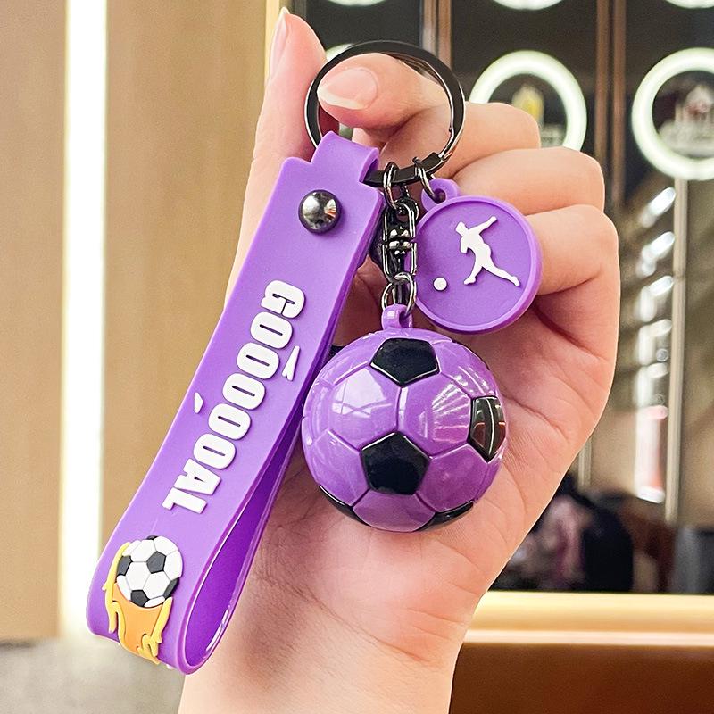A Keychain Doll in The Form of A Cartoon Football World Cup Is A Cute Pendant in The Form of A Car and A School Briefcase. Single OPP Bag Packaging