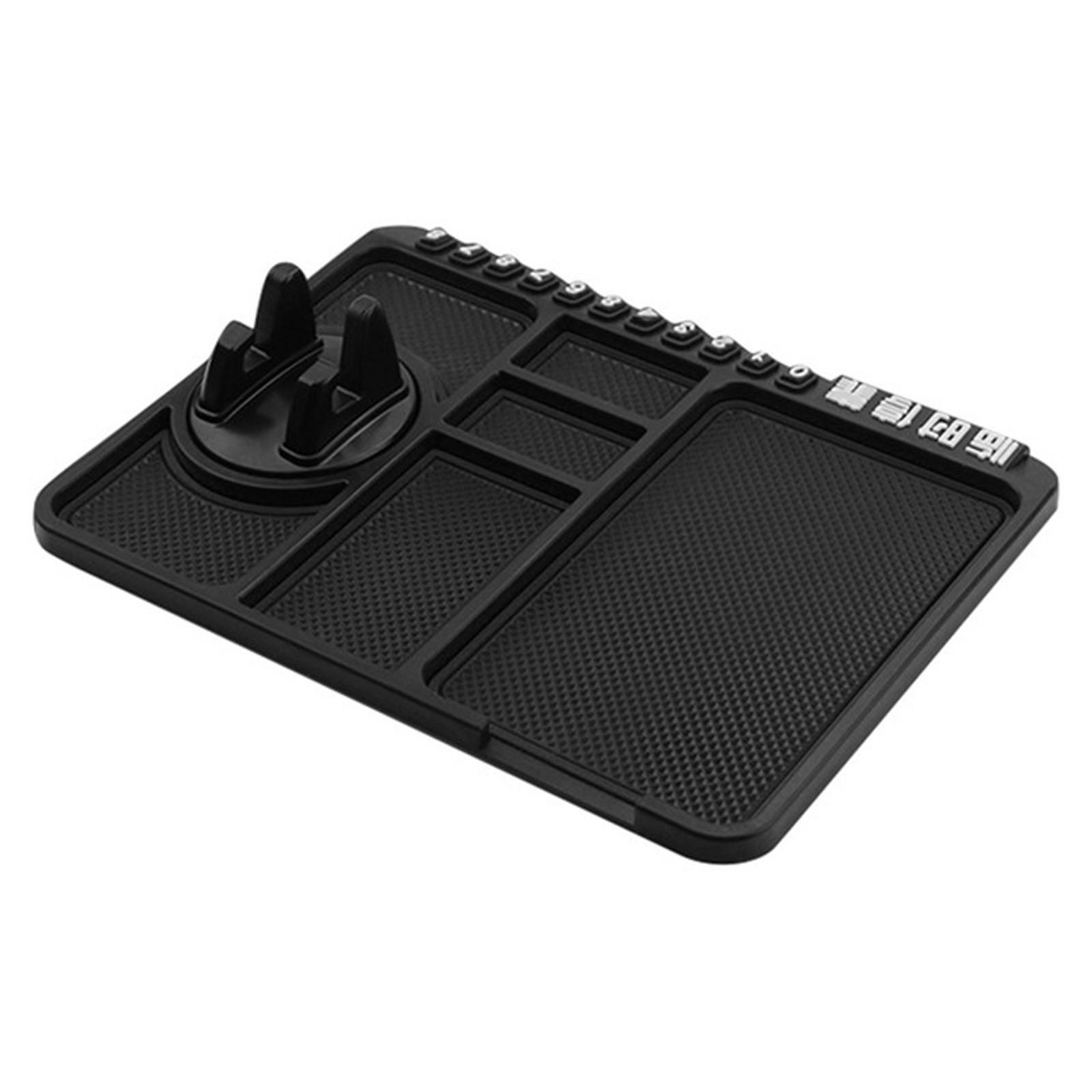 Hohe Qualität Auto Telefon Halter Silikon Pad Dash Matte Handy Auto Halterung GPS Halter Cradle Dock Für Telefon Anti-slip Schreibtisch Stehen One Size schwarz