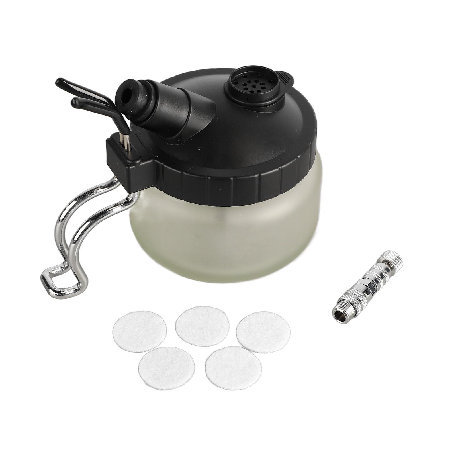 Airbrush Reinigungstopf Universelle Glasflasche Airbrush Reinigungsglas mit Halter für Nail Spray Pen