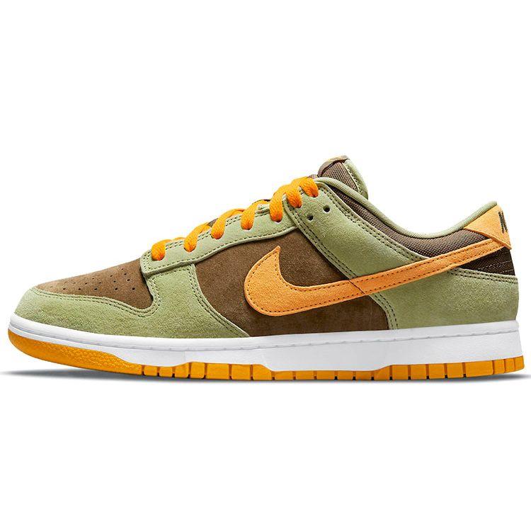 Nike Dunk Low Dusty Olive Unisex-Sneaker Grün Pro-Gold DH5360-300 38