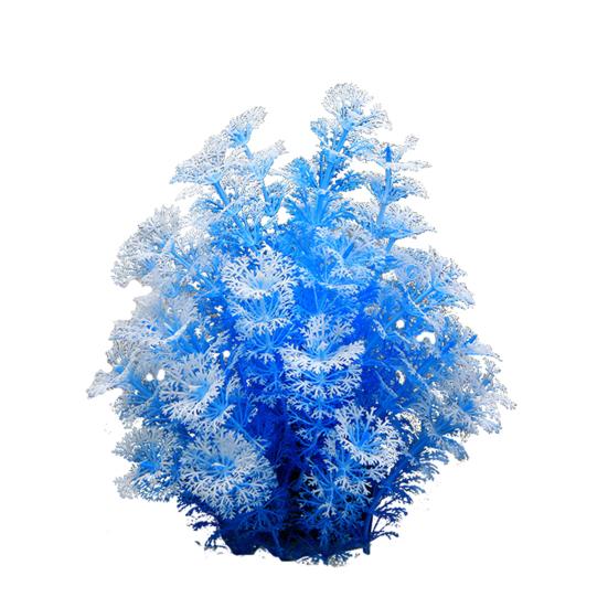 Aquarium-Zubehör, Aquarium-Dekoration, sichere multifunktionale Kunststoff-Simulation, gefälschte Wasserpflanzen für Heimtierprodukte blau