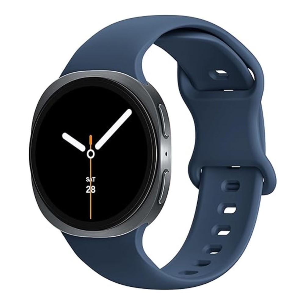 Armband für Samsung Galaxy Watch 8 Armband 44mm 40mm Ersatz Handgelenk Sport Silikon Armband Correa Galaxy Watch8 8 Classic 46mm Galaxy watch 8 40mm nachtblau