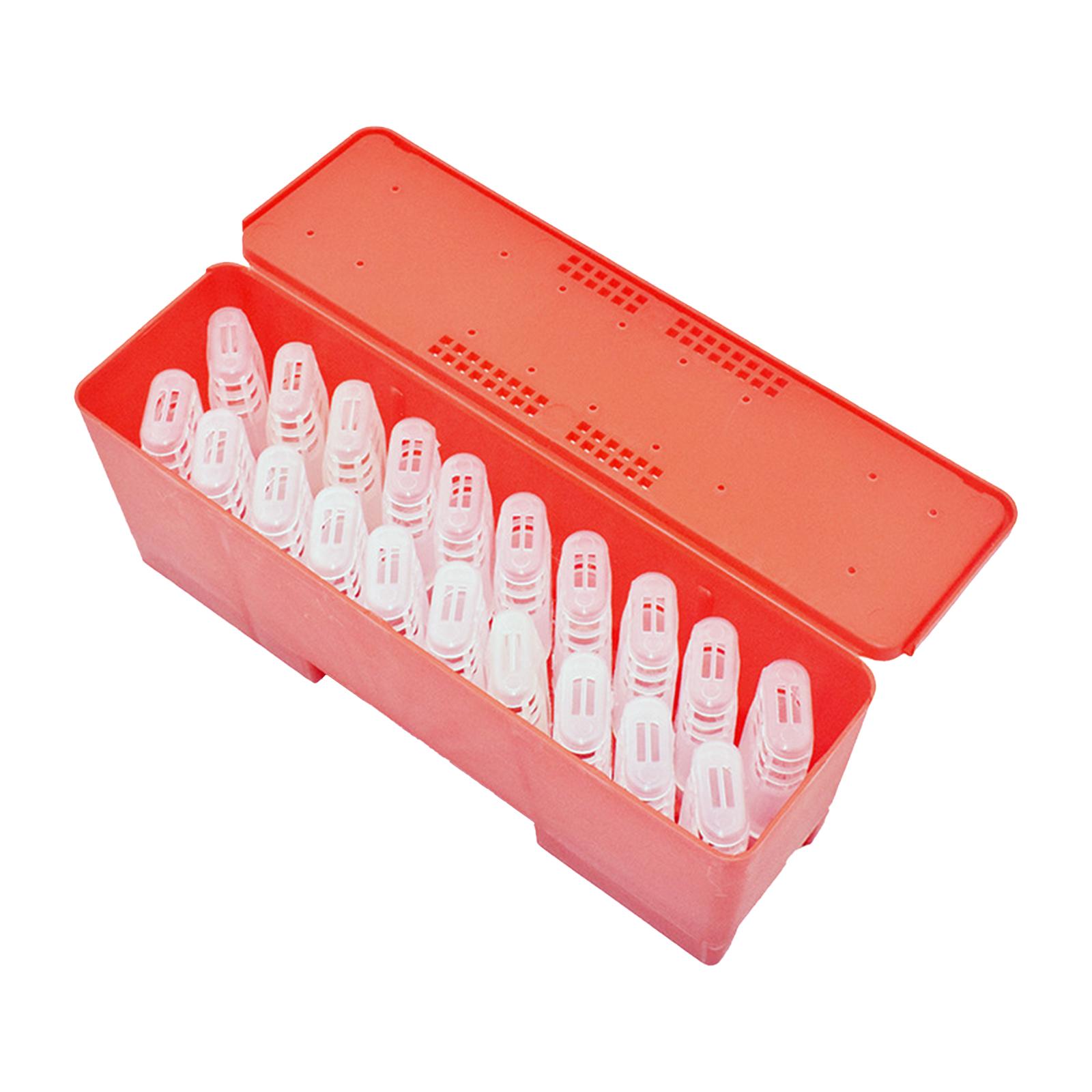 Bienenkönigin-Käfig mit Transportbox, Bienenkönigin-Käfighalter, Bienenkönigin-Aufzuchtsystem für Imkerbedarf, Bienenstock-Werkzeugset Type 2