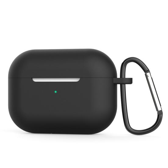 Kopfhörer Box Fall Staubdicht Stoßfest Schützen Hohe Anpassungsfähigkeit Silikon Bluetooth-kompatibel Kopfhörer Abdeckung für Airpods Pro schwarz