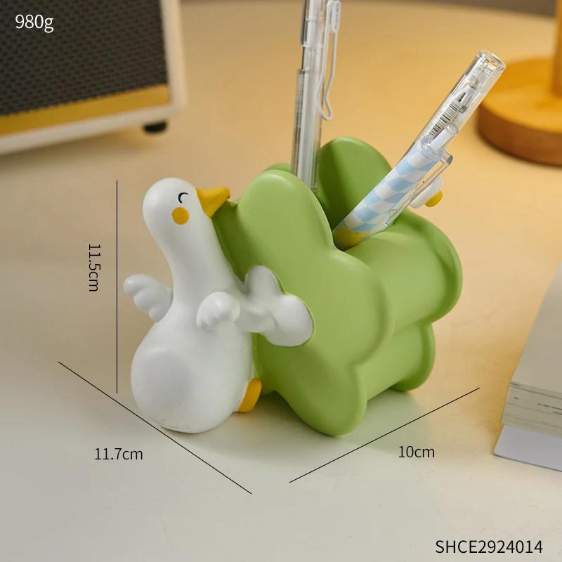 Minimalismus Desktop Stift Container Lagerung Gerät Student Desktop Lagerung Schreibtisch Dekoration Make-Up Pinsel Lagerung Flasche beige