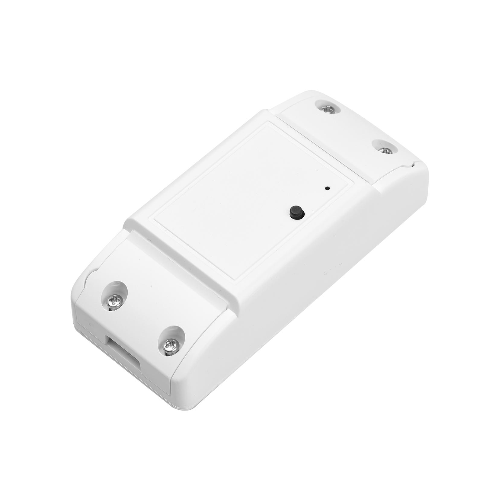 WiFi-Smart-Switch, kompatibel mit Amazon Alexa und für Google Home Timer, 10 A/2200 W kabellose Fernbedienung weiß