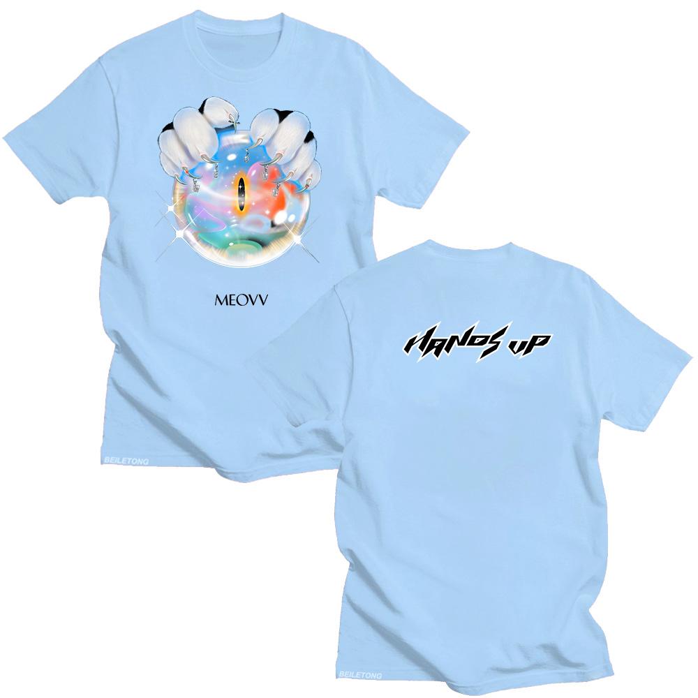MEOVV Hände Hoch T-Shirts 2025 Mode Unisex Baumwolle Kurzarm Sommer Herren Damen Grafik T-Shirts Kpop T-Shirts Streetwear XS