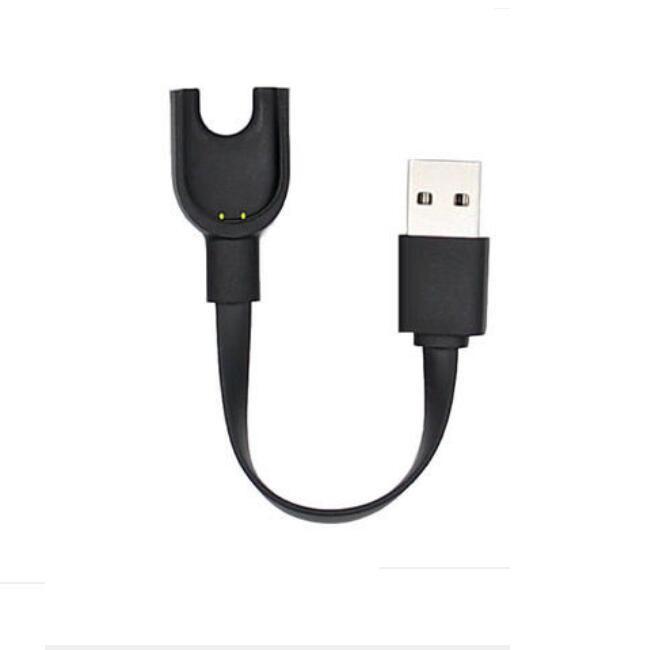 0,14M USB Lade-Daten-Cradle-Dock-Kabel-Ladegerät für Xiaomi Mi Band 3 Armband USB-Ladegerät für Mi Band 2 1 For Xiaomi Band 3 Charger schwarz