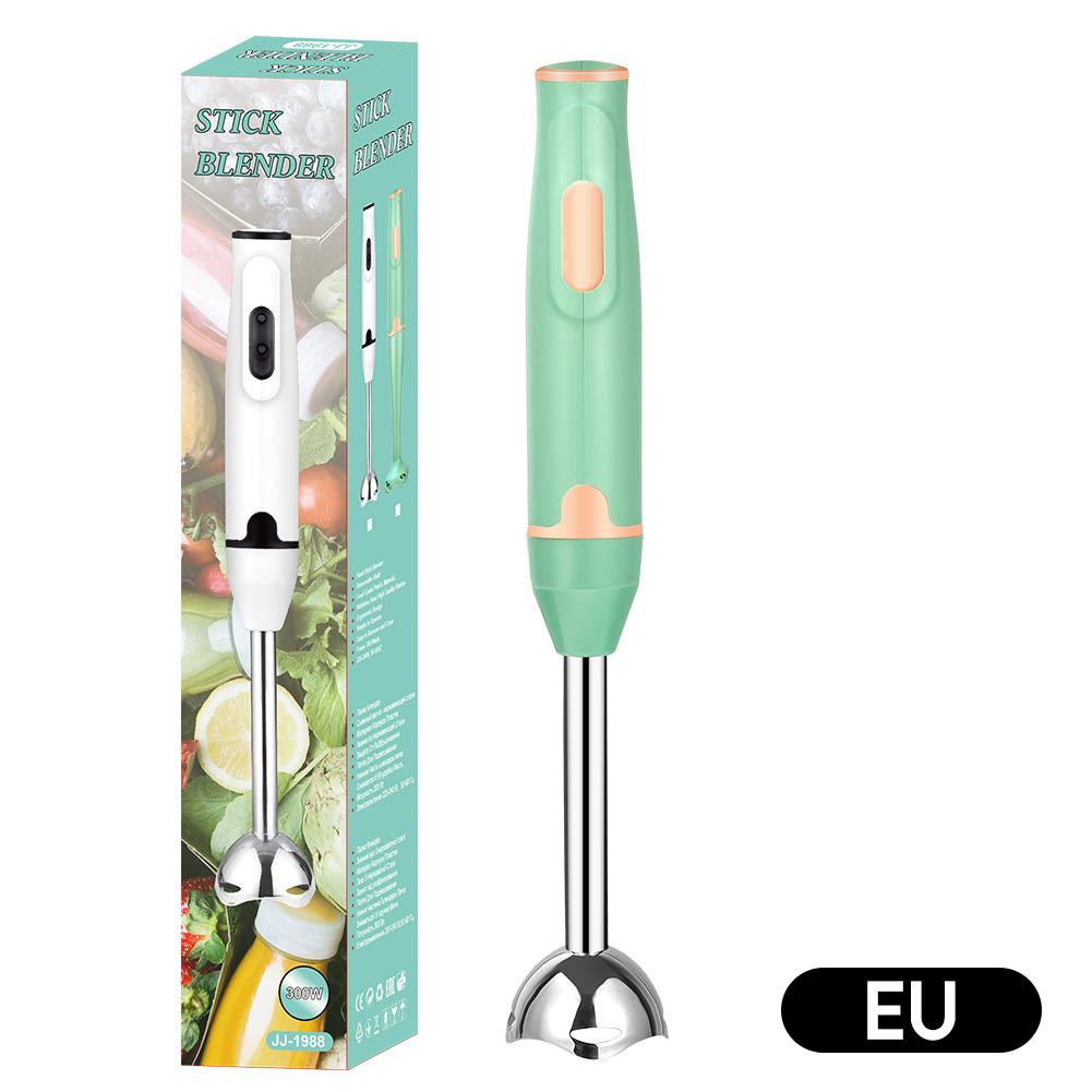 Multifunktionaler elektrischer Mixer, EU-/US-/UK-Stecker, Rührstabmixer, Stabmixer aus Edelstahl, Lebensmittelqualität zum Backen von Babynahrung, Küchenwerkzeug EU Green