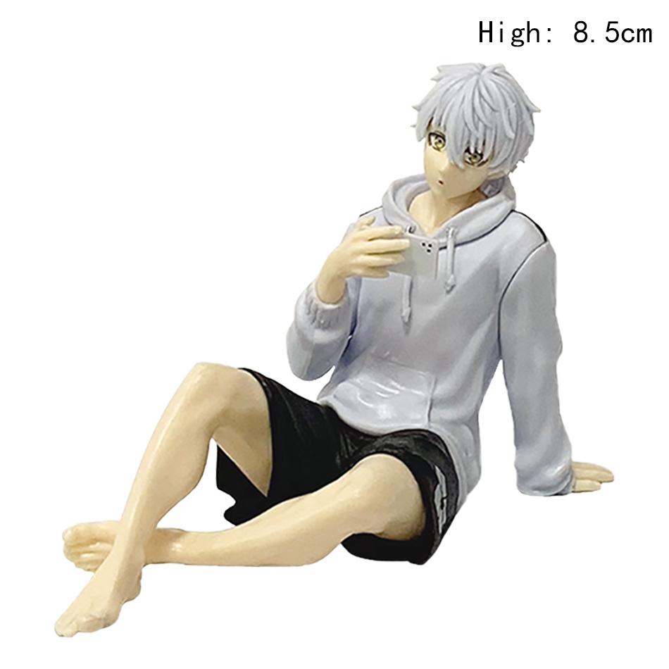 Blue Lock Kawaii Nagi Seishiro Sitzende Action Handy Modell Puppe Tischmodell Anime Zubehör Kreatives Weihnachtsgeschenk