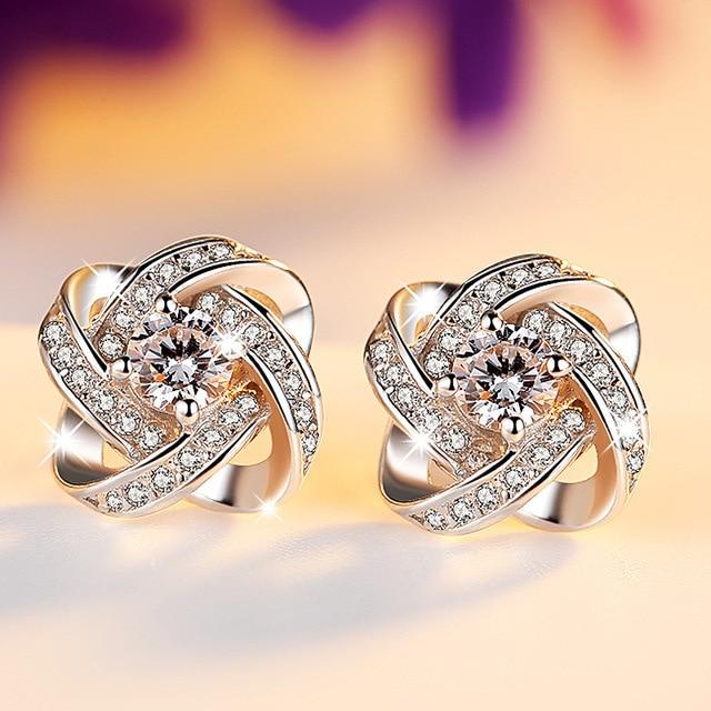 Echte Amethyst Ohrstecker 925 Sterling Silber Ohrringe Frauen Edelsteine Ohrringe Modeschmuck weiß