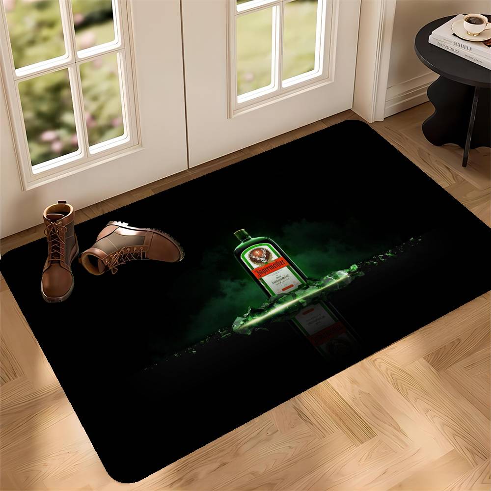 J-Jägermeister Fußmatte Rechteckig Anti-Rutsch Zuhause Weich Badezimmermatte Eingangstür Innen Außen Matte Hotel Dekorationsmatte 40cm x 60cm