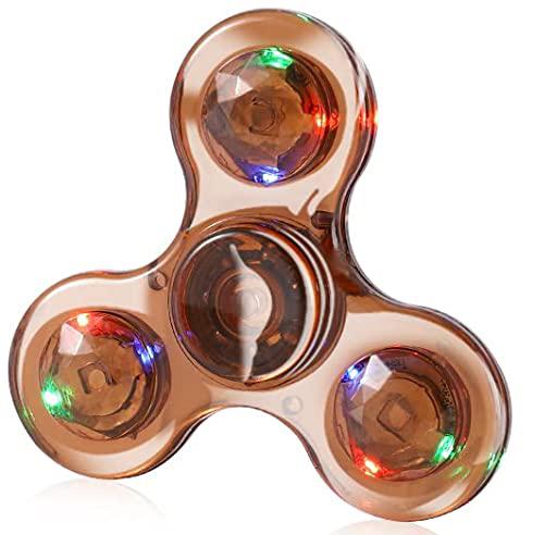 LED Leuchtender Fidget Spinner Leuchtendes Finger Spielzeug Hand Spinner Stressabbau und Angstlinderung Partygeschenke für Kinder Erwachsene