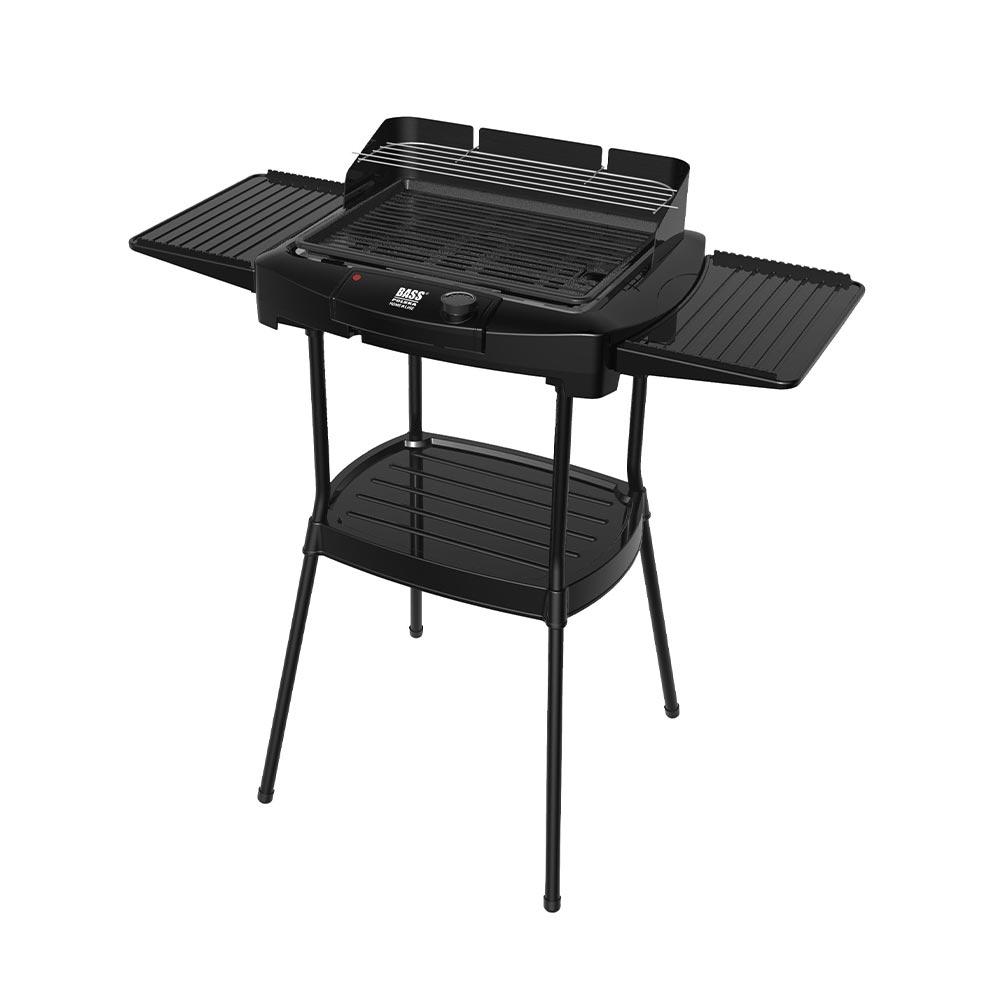 2-in-1 Elektrogrill, Freistehend und Tischgerät, 40 x 29 cm