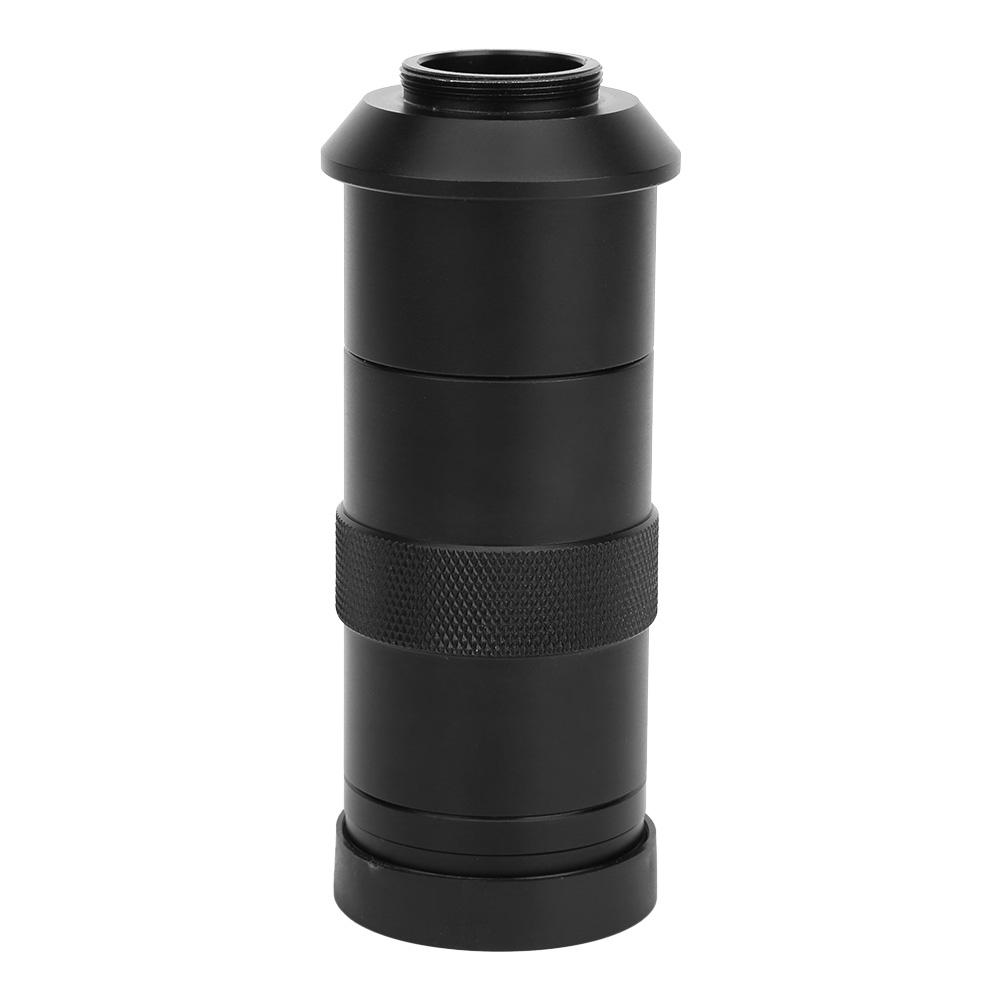 100X Digital Mikroskop Kamera C Mount Objektiv Zoom Okular Lupe Objektiv