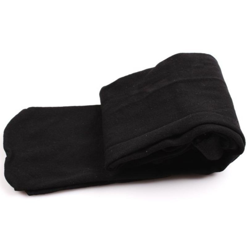 Mode Niedliche Kinder Bonbonfarbe Samt Strumpfhose Baby Stretch Hose Skinny Hose Tanzstrumpfhose Strumpfhose Strumpf 8-12 years old schwarz