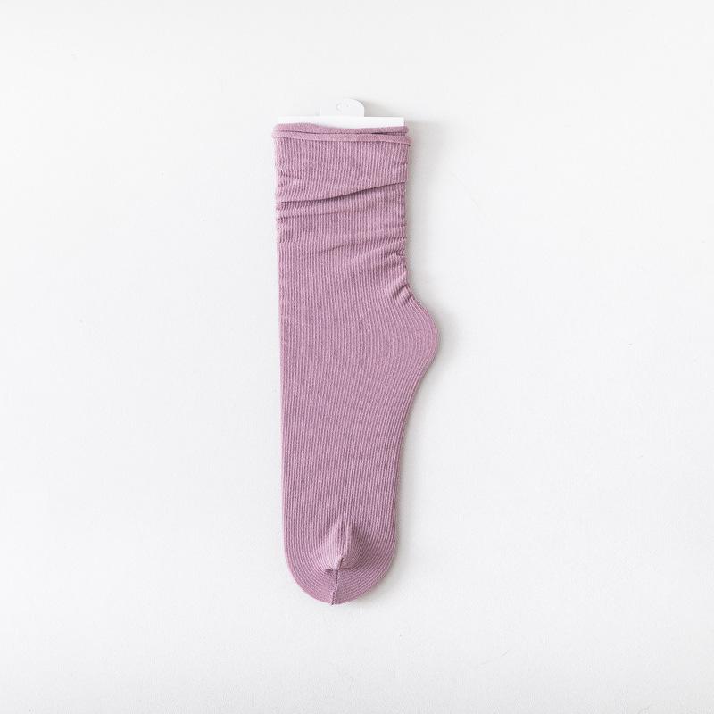 Frauen Damen Eis Seide Socken Sommer Ultra Dünne Kühle Socken Süßigkeiten Süße Atmungsaktive Socken Calcetines De Mujer Femmes Chaussettes licht lila