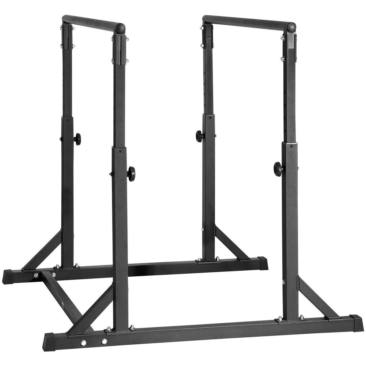 Dip-Barren, 800 lbs Kapazität, Robuste Dip-Standstation mit verstellbarer Höhe, Fitness-Workout-Dip-Barrenstation Stabilisator Parallettes Liegestützständer,