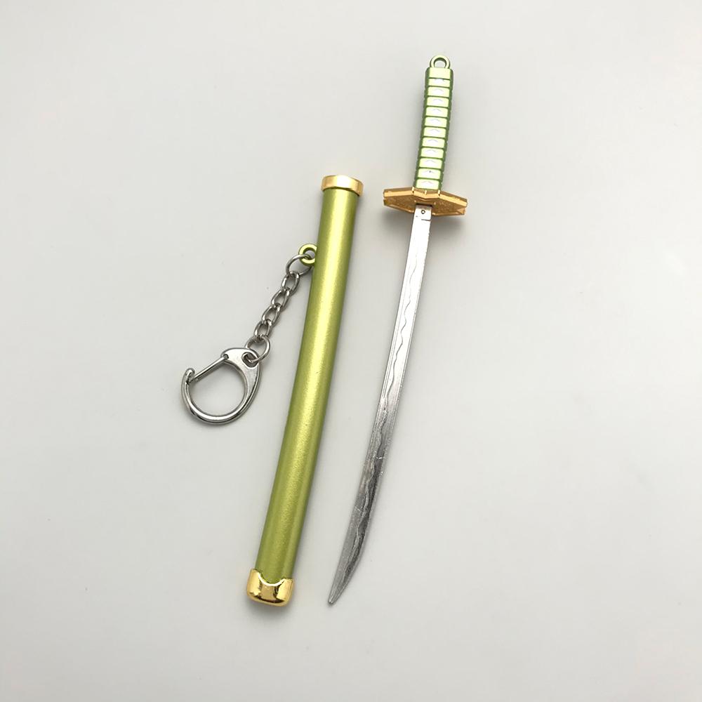 8 Stile Roronoa Zoro Samurai Schwert Schlüsselanhänger Für Frauen Männer Scheide Katana Säbel Schnalle Schlüsselanhänger Cosplay Spielzeug Schmuck Geschenk N842 grün