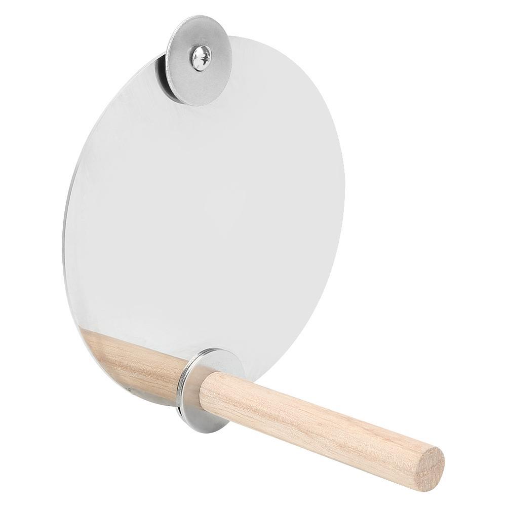 Edelstahl Spiegel Vogelkäfig Holz Sitzstange Haustier Papageien Sitzstange Spielzeug Vogelkäfig Zubehör