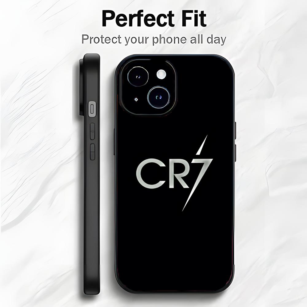 Fußballstar CR7 C-Cristiano Ronaldo Handyhülle Handyhülle Weiche Verpackung Leicht Für iPhone17 16 15 14 13ProMax iPhone15
