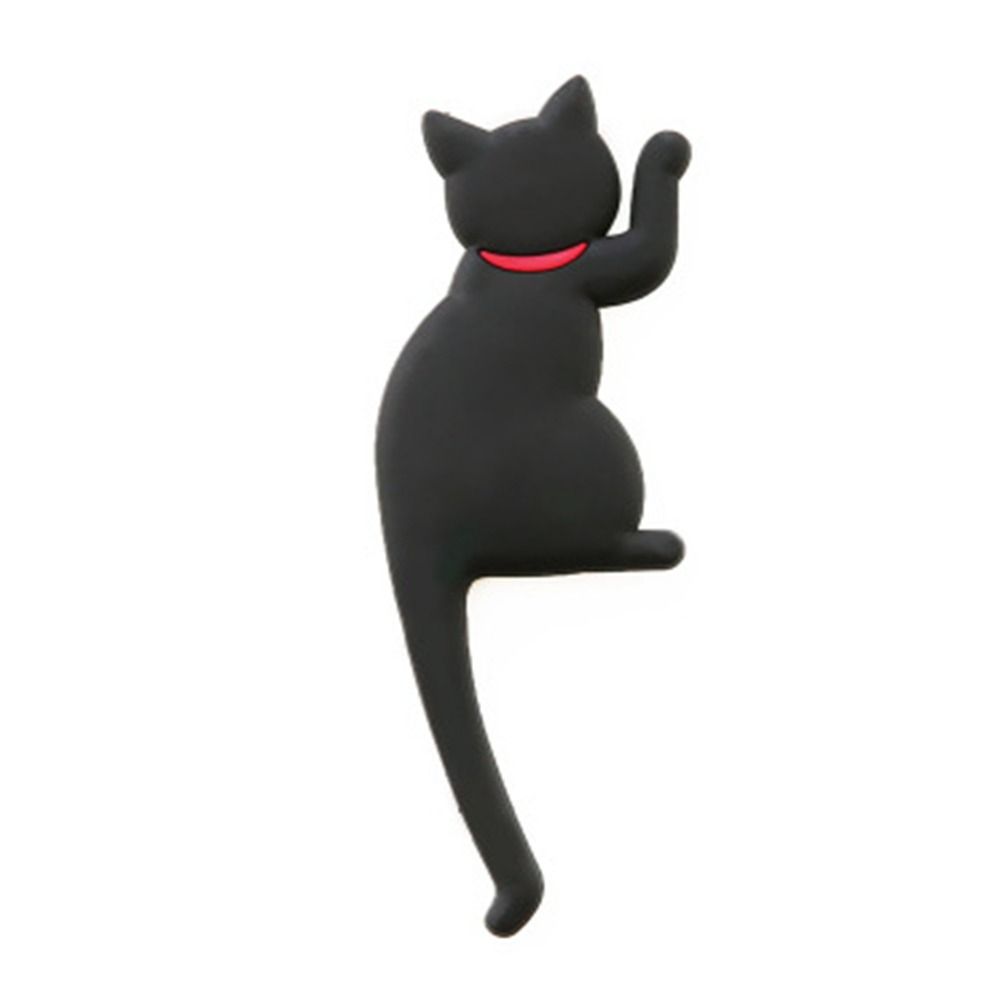 Neue Art und Weise niedlichen kreativen Multifunktions-Katze magnetische Wandhalterung Haken Kühlschrank Aufkleber Kühlschrank Magnet Dekor Kleiderbügel Halter Haken