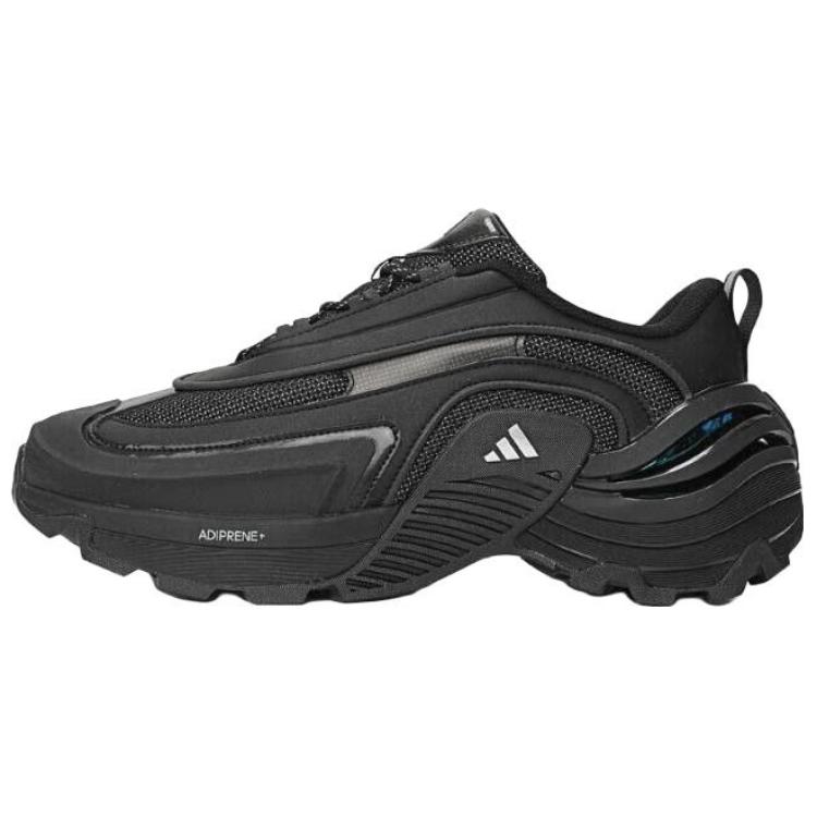 Adidas Wonder Runner Turbo Bequemes Material Synthetikleder Langlebig Low-Top Laufschuhe Unisex Laufschuhe Schwarz JS3744 44