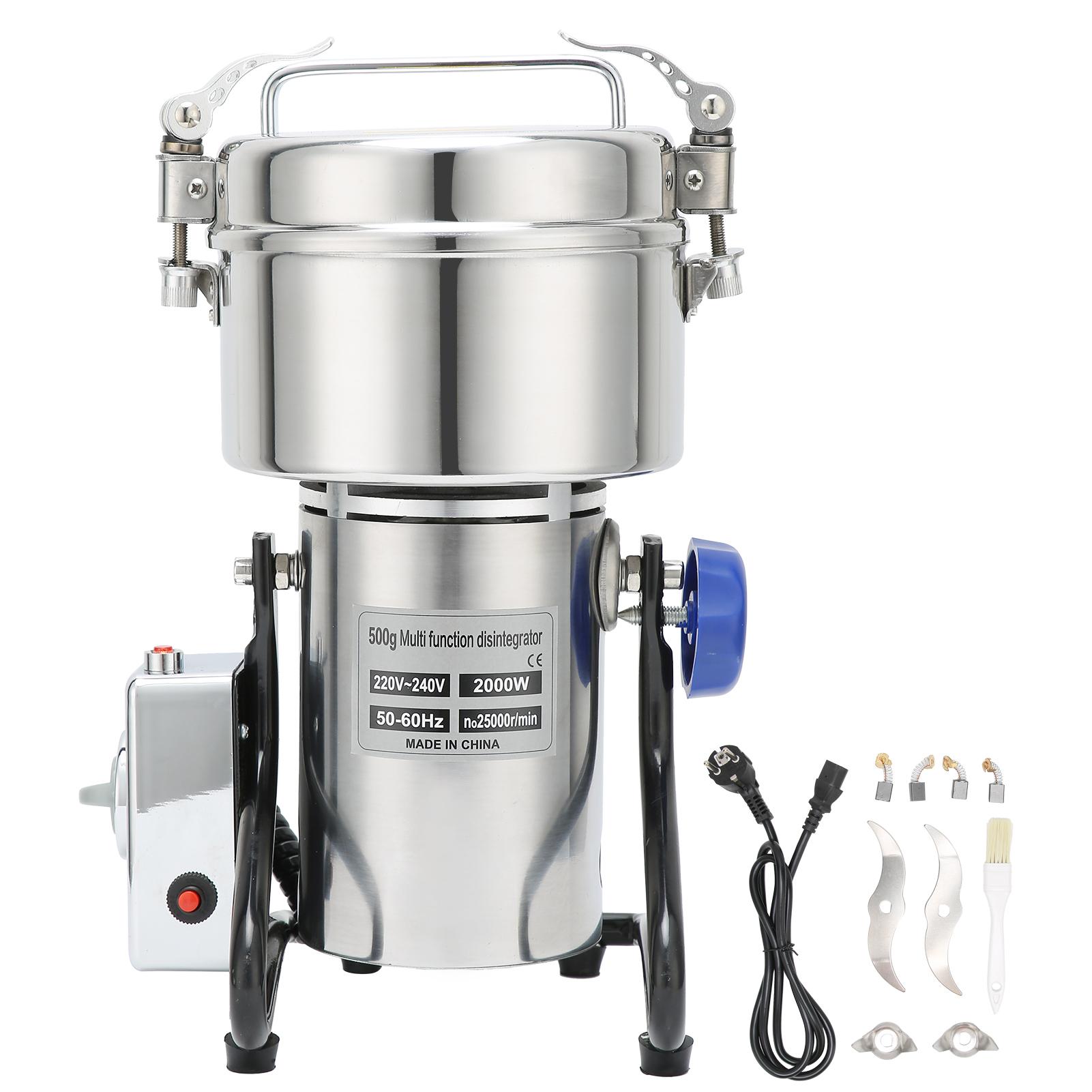 2000W Getreidemühle Elektrische Mühle Edelstahl Mühle Grinder Pulver Maschine für Kräuter Mais Sesam