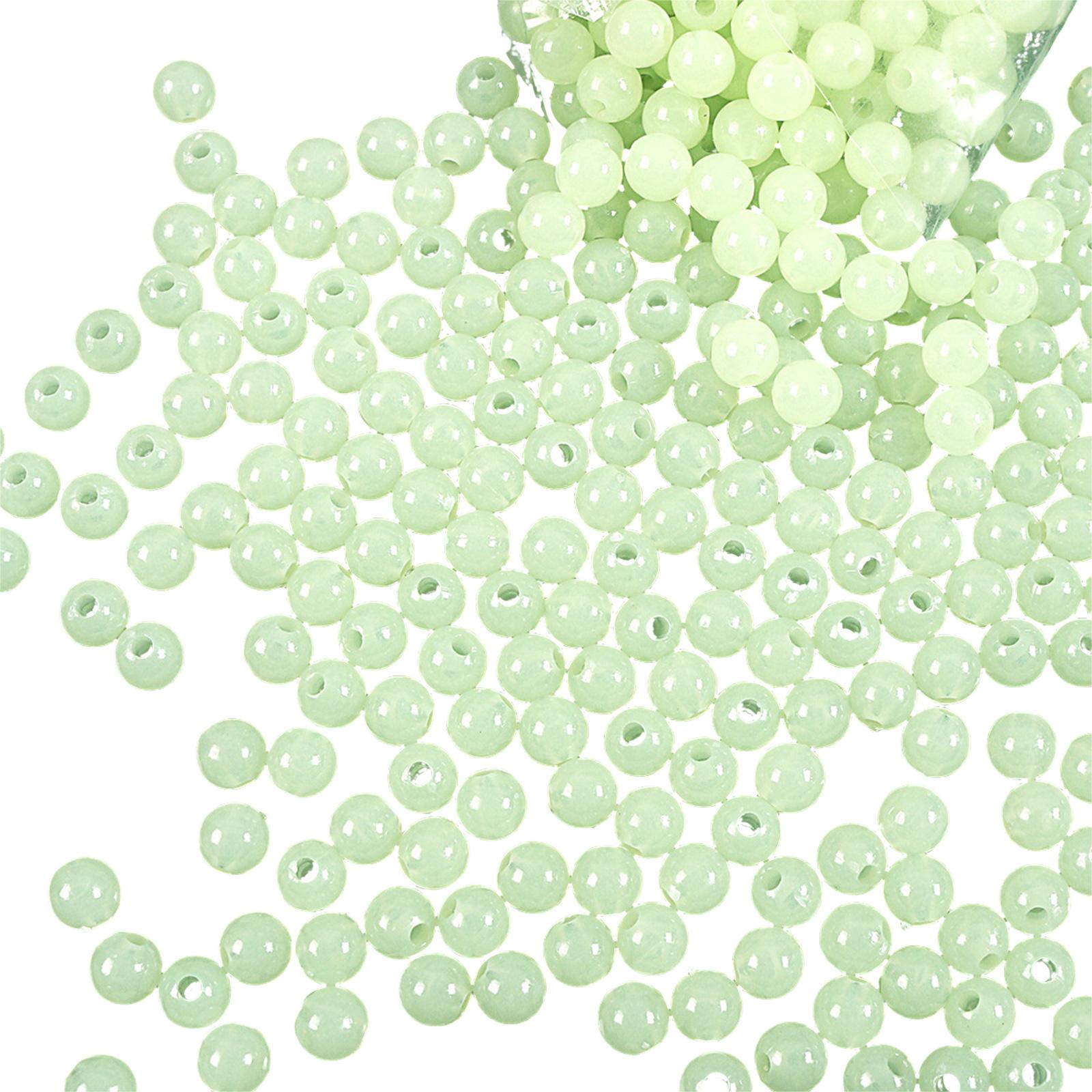 100Pcs Rutschfeste Leuchtende Angeln Perlen Runde Raum Bohnen Harte Angeln Perlen Stopper Angeln Tackle Werkzeuge Dauerhafte 4