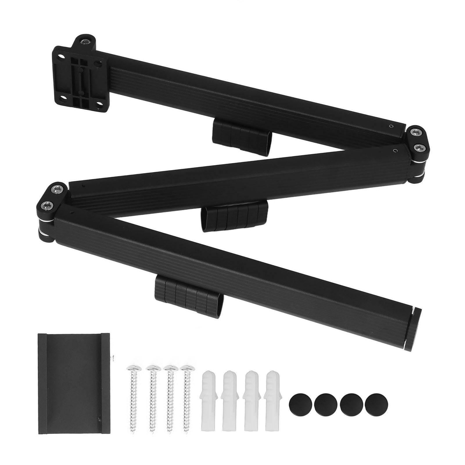 Wäscheständer, einziehbar, 3-fach klappbar, zur Wandmontage, für Eingangsbereich und Schlafzimmer