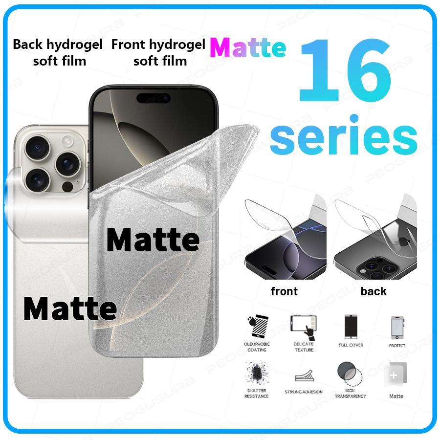 Vorder- und Rückseite Mattes Hydrogel-Folien-Displayschutzfolie Für iPhone Air 11 12 13 mini 14 15 16 17 Pro Max X XR XS XS Max iPhone Air