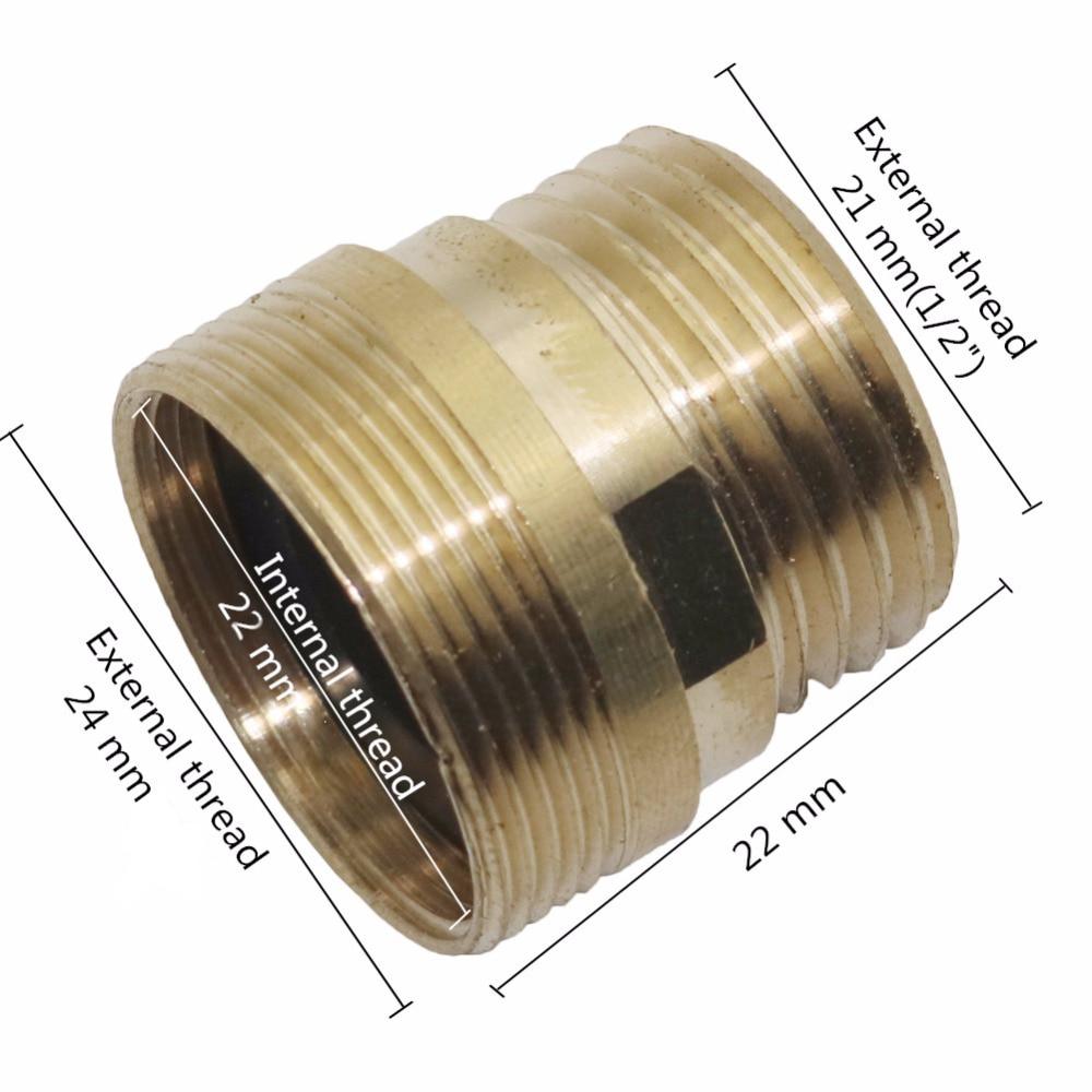1/2 Außengewinde Auf M22 Weibliche/M24 Außengewinde Stecker Garten Bewässerung Wasserhahn Wasserhahn Kupplung Adapter 1 pc
