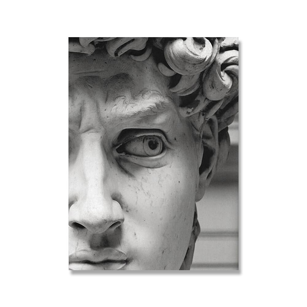 Moderne Apollo Marmor Skulptur Leinwand Malerei David Popolo Graffiti Kunst Poster und Drucke Wand Druck Leinwand Bild Home Decor 40x50cm No Framed