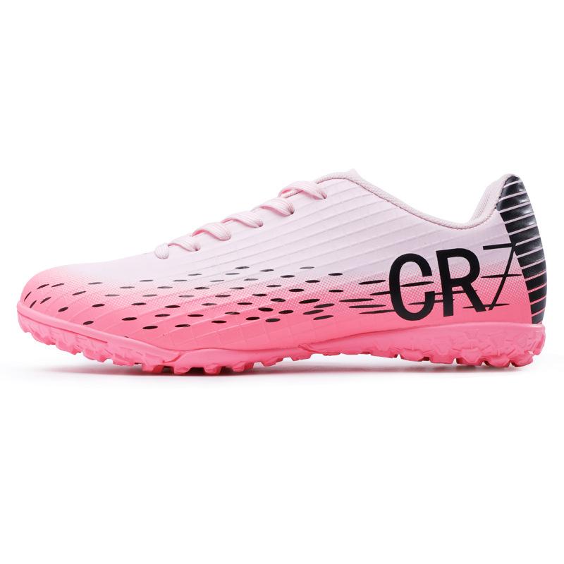Cr7 Low-Top Fußballschuhe Tf Gebrochene Nägel Kunstrasen Ag Nägel Leder Füße Jungen und Mädchen Schüler Trainingsschuhe 45
