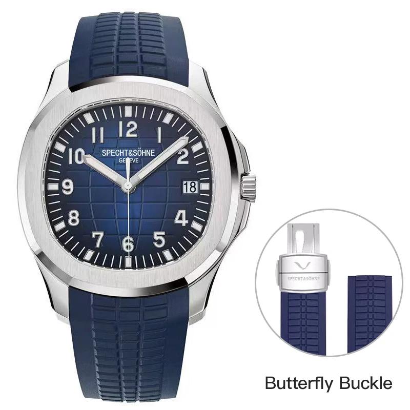 Specht&Sohne 2025 Neue Luxus-Herrenuhren Luxus-Automatikuhr für Herren Edelstahl Saphir 8215 Mechanische Armbanduhr Japan 8215 movement