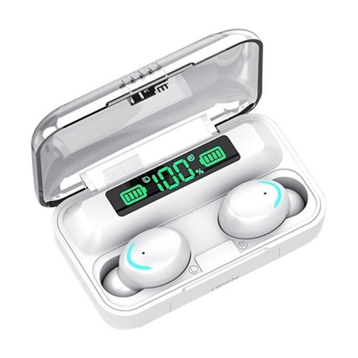 Drahtlose Kopfhörer Kopfhörer 3000mAh Lade Box Bluetooth-kompatibel Stereo Ohrhörer Headsets Mit Mikrofon weiß