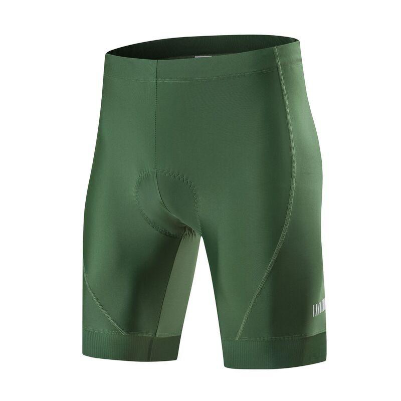 Herren Radhose mit Gelpolster Schnelltrocknend Atmungsaktiv Dehnbares Material Rennrad Mountainbike Fahren Medium armee grüne