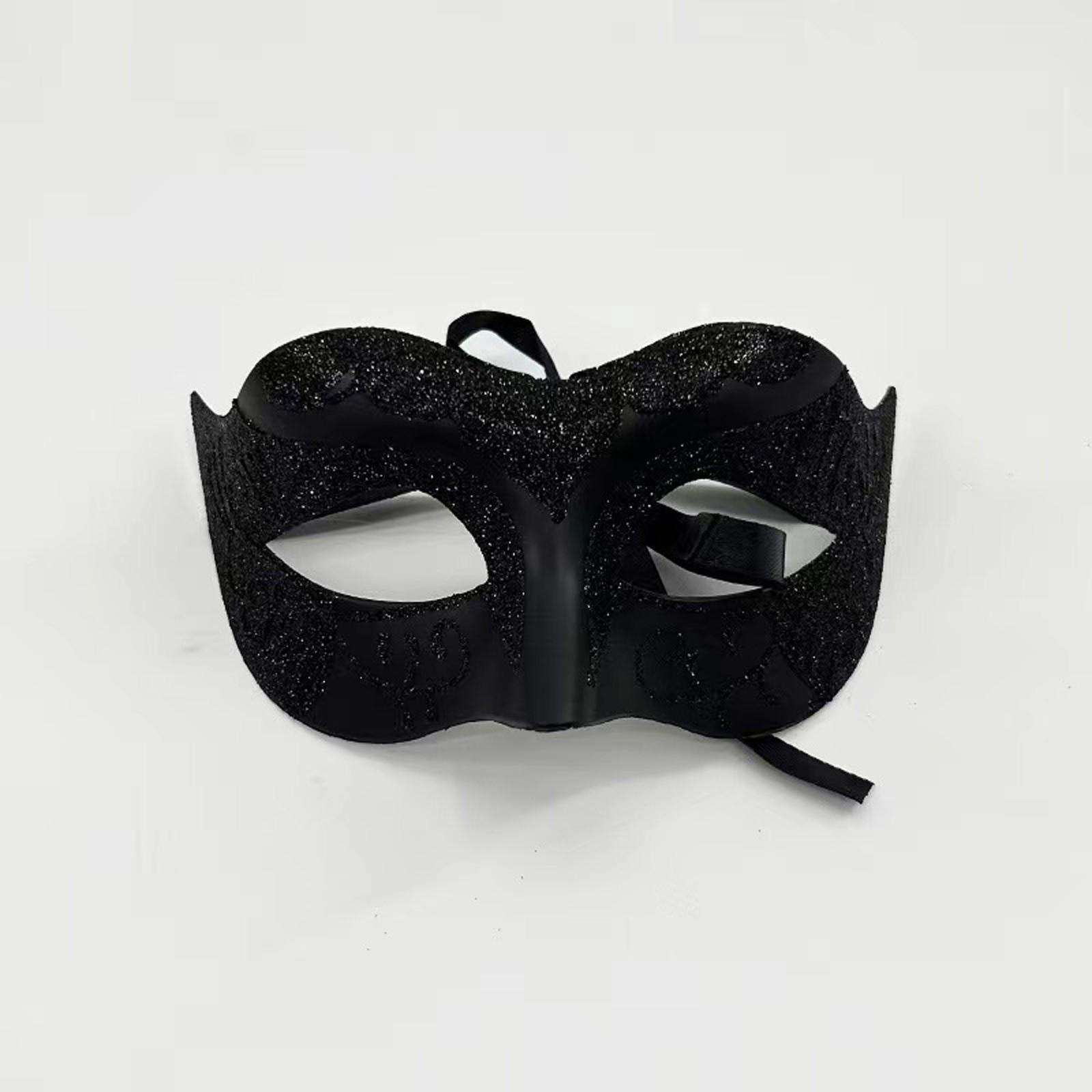 Maskenmaske für Männer und Frauen, Paar, venezianische Maske für Dionysia, Karneval, Kostüm, Party, Ball One Size schwarz
