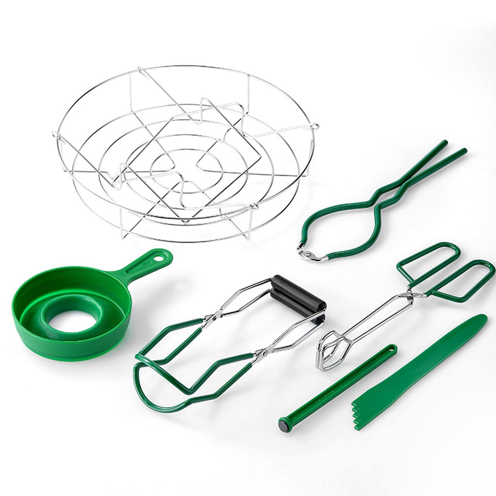 7-teiliges Marmeladenherstellungs-Werkzeugset Grün Hitzebeständig Glas Marmeladenherstellungsset zum Backen Kochen