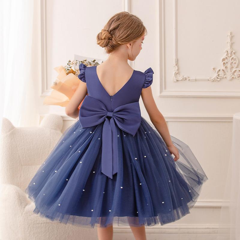 Kinderkleider für Mädchen Kleidung Kinderkleidung Fee Prinzessin Mädchenkleid Tanzkleidung Bühne Party Spitze Cosplay Kostüme 140 beige