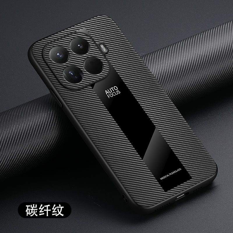 Für Xiaomi 17T Pro Hülle Neue Fortgeschrittene Luxusleder Für Magsafe Magnetische Halterung Rutschfeste Rückseite Für Xiaomi 17T Schale Stoßstange Xiaomi 17T kohlefaser-schwarze