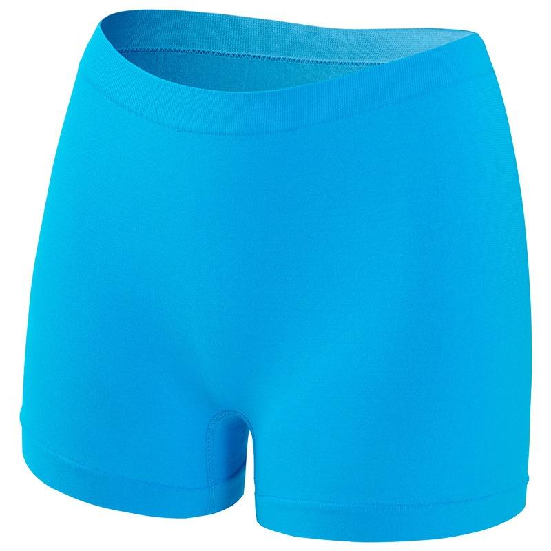 Damen Unterwäsche mit hohem Bund Slips Yoga Unterwäsche Damen Atmungsaktive Unterhosen Kurze Hosen 3XL see-blaue