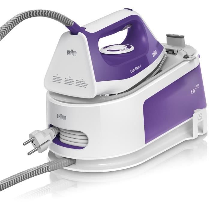 Dampfbügelstation CareStyle 1 - BRAUN - IS1014VI - 6 bar - 1,5 L - Violett / Weiß