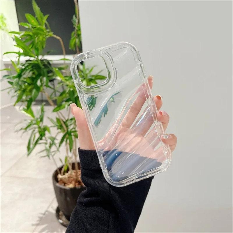 Luxus Wasser Wellenmuster Hülle für Iphone 11 15 Pro Max Cover Iphone 14 13 Pro Max XR 7 8 Plus X Xs SE 6s14Promax Silikon Funda iPhone 13 Pro transparent