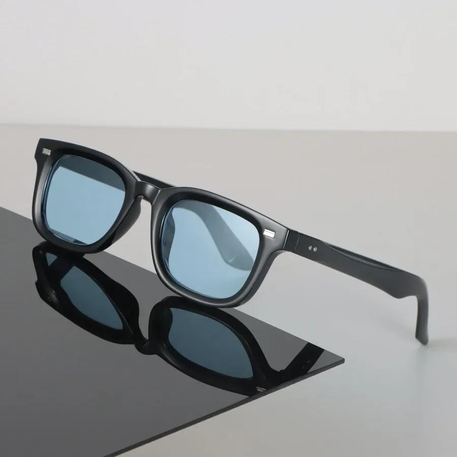 Premium Retro Quadratische Sonnenbrille Damen Herren Vintage Sonnenbrillen Damen Herren Mode Schwarz Damen Oculos De Sol Other gray