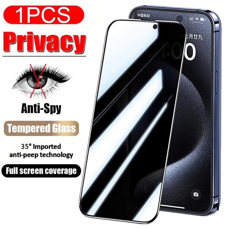 Vollabdeckung Sichtschutz Gehärtetes Glas Displayschutz für iPhone 17 16 16E 15 14 13 12 11 Pro Max Mini X XR XS Max Air 7 8 Plus SE 2 3 Anti-Spionage Schutz For iPhone 17 Pro Max schwarz