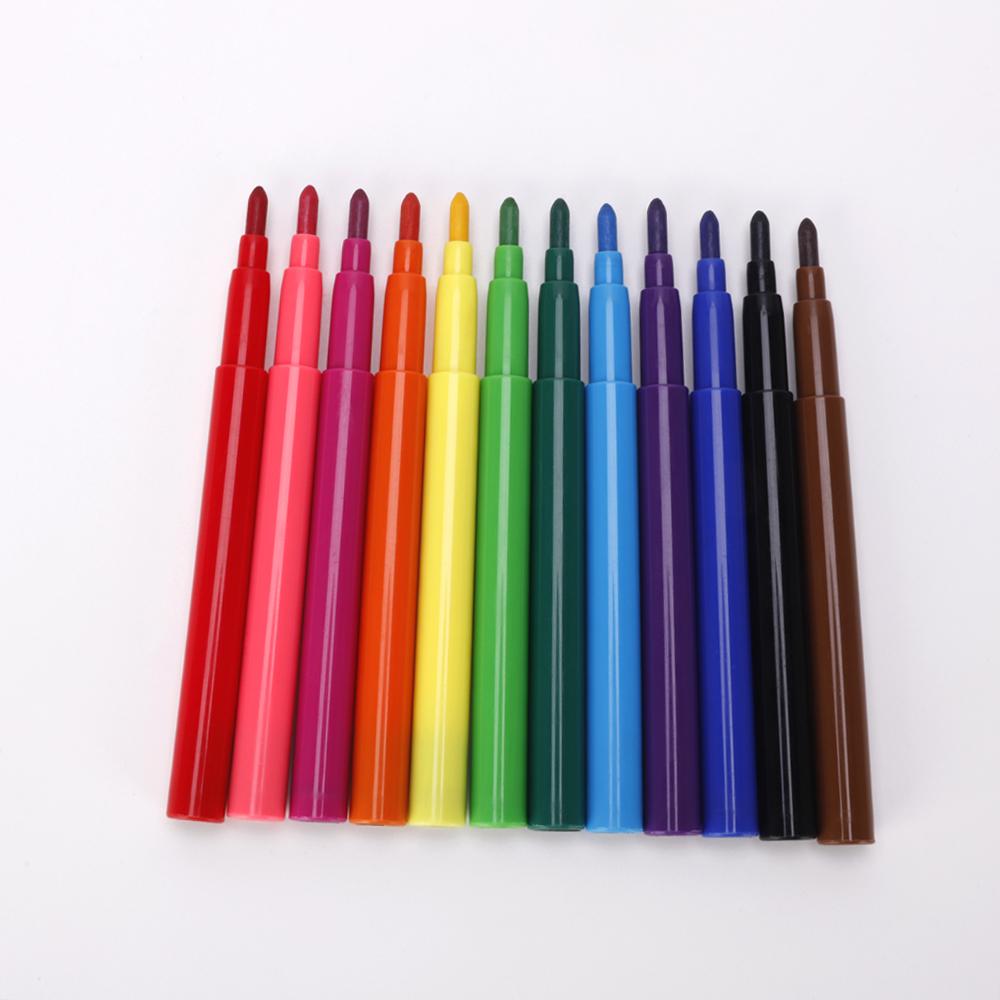 12 Stück Waschbare Aquarellfarbstifte Marker Set Airbrush Farbmarker Nachfüllungen für Elektrischen Sprühstift bunt