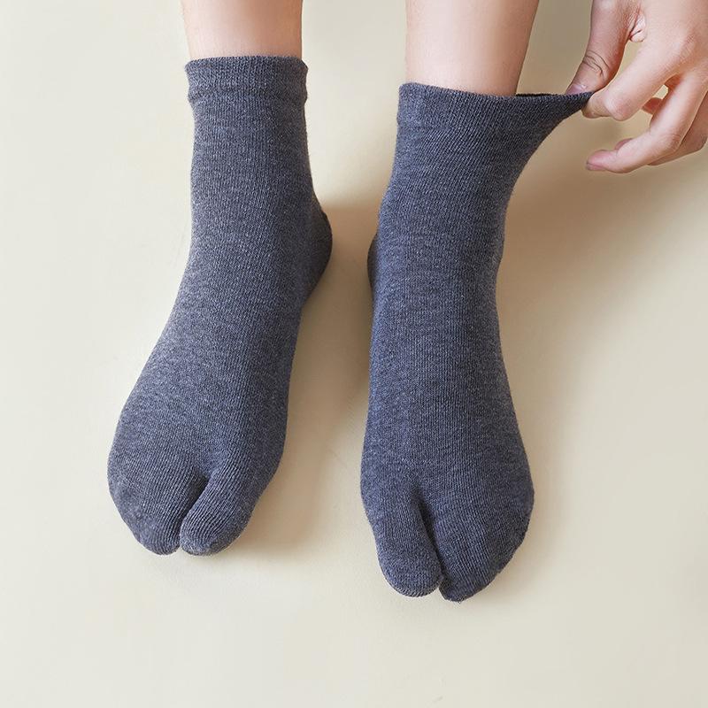 Baumwoll-Tabi-Socken Zwei-Zehen-Zehensandalen-Socken Herren Damen Indoor-Clogs Socken für Hallux Valgus Orthopädische Japanische Zwei-Zehen-Socken EU 34-39